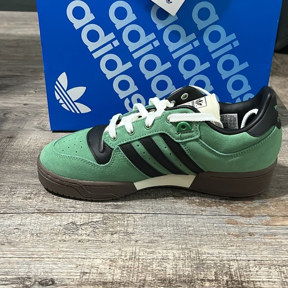 NWT Adidas Originals Rivalry 86 Low Men's Shoes - Green/Brown - ID8409 - Picture 6 of 15